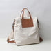 Canvas Backpack Canvas With Full Grain Leather Travel Backpack School Backpack Y8135 RockCow Leather Studio