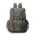 Crazy Horse Canvas Leather Backpack, Travlling Laptop Backpack, Vintage Waterproof Shoulder Outing Bag RockCow Leather Studio