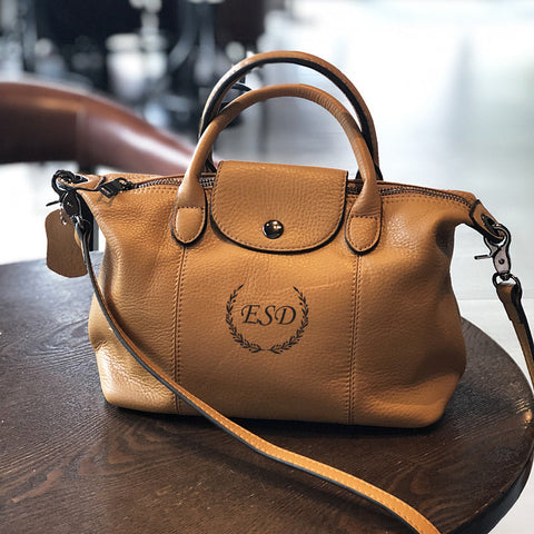 Leather Crossbody Bags for Women, Small Leather Shoulder Bag, Full Grain Leather Top Handle Bag RockCow Leather Studio