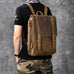 Full Grain Leather Men's Backpack, Distressed Leather Travel Backpack, Laptop Backpack RockCow Leather Studio