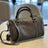 Women's Small Leather Boston Bag, Full Grain Leather Satchel Crossbody Bag, Handmade Leather Barrel Bag RockCow Leather Studio