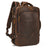 Full Grain Leather Travel Backpack Mens Large Leather Backpack Laptop Backpack Convertible Handbag RockCow Leather Studio