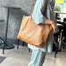 Genuine Leather Large Tote Bags for Women, Full Grain Leather Shoulder Bags for Work RockCow Leather Studio