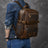 New Arrival Vintage Backpack Crazy Horse Leather Men Travel Backpack Casual Backpack ESS3983 RockCow Leather Studio