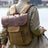 DSLR Camera Backpack Waxed Canvas Camera Backpack Waterproof Backpack RockCow Leather Studio