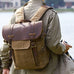 DSLR Camera Backpack Waxed Canvas Camera Backpack Waterproof Backpack RockCow Leather Studio