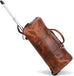 Tan Leather Trolley Bag 44L Classy Leather Bags