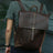 Crazy Horse Leather Laptop Backpack Handmade Travel Backpack Men Backpack RockCow Leather Studio