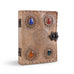Handcrafted Vintage 4 Stone Leather Diary Classy Leather Bags