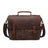 Latest Style Handmade Canvas Leather Briefcase Vintage Crazy Horse Messenger Bag Crossbody Shoulder Bag Laptop Bag W1808 RockCow Leather Studio