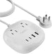 65W USB Power Strip with Dual USB + USB-C, 2 USA Input - Surge Protection (PS-2B4U-65W) Ceptics