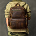New Arrival Vintage Backpack Crazy Horse Leather Men Travel Backpack Casual Backpack ESS3983 RockCow Leather Studio