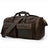 Crazy Horse Leather Duffle Bag Retro Large Capacity Tote Travel Bag Mens Weekender Overnight Bag RockCow Leather Studio