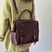 Vintage Womens Leather Backpack, Handmade Full Grain Leather Backpack, Women's Leather Backpack for School RockCow Leather Studio