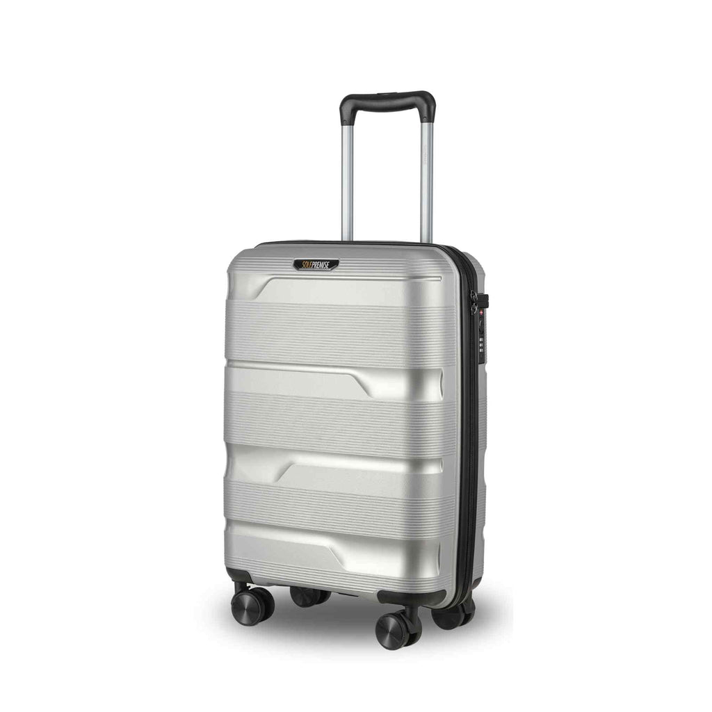 20-inch Silver Carry-On Hardcase Roller Luggage Sole Premise