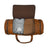 Leather Gym Travel Bag, Round Classy Leather Bags