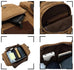 Canvas Retro Travel Bag Men Casual Canvas Tote Bag Canvas Shoulder Messenger Travel Bag RockCow Leather Studio