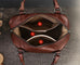 Retro Leather Tote Bag for Women Full Grain Leather Crossbody Bag RockCow Leather Studio