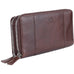 Mancini Fifth Avenue RFID Secure Double Zipper Wallet Mancini
