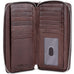 Mancini Fifth Avenue RFID Secure Double Zipper Wallet Mancini