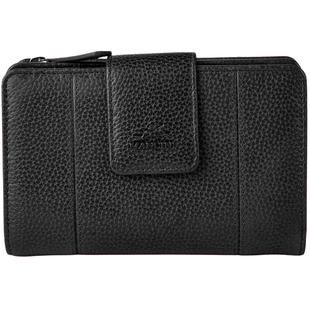 Mancini Fifth Avenue RFID Secure Medium Clutch Wallet Mancini