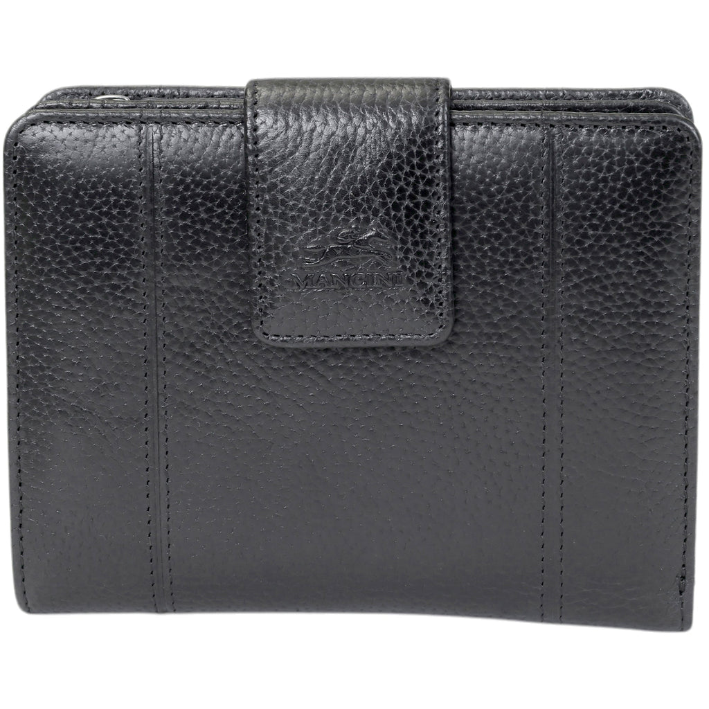 Mancini Fifth Avenue RFID Secure Medium Clutch Wallet Mancini