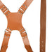 Double Camera Strap Harness- Tan Brown Classy Leather Bags