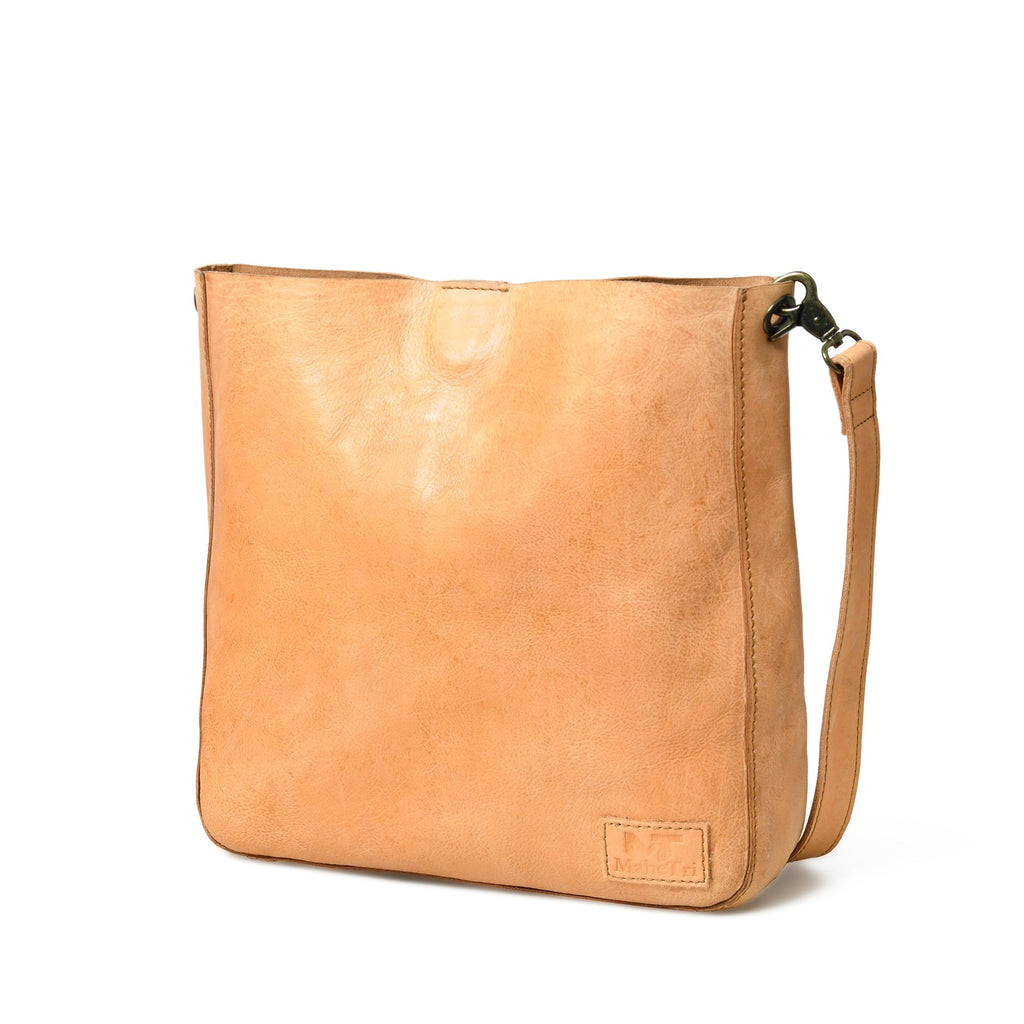 Serenity Everyday Crossbody Sling, Tan Classy Leather Bags