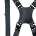 Dual Leather Camera Strap Harness- Black Classy Leather Bags