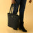 Era Vegan Leather Tote - Midnight Black Classy Leather Bags
