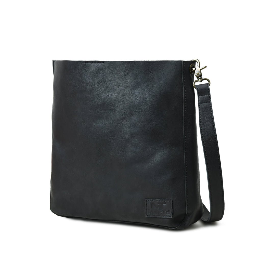 Serenity Everyday Crossbody Sling, Black Classy Leather Bags