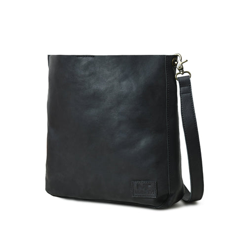 Serenity Everyday Crossbody Sling, Black Classy Leather Bags