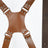 Double Camera Strap Harness- Brown Classy Leather Bags