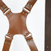 Double Camera Strap Harness- Brown Classy Leather Bags