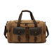 Canvas Retro Travel Bag Men Casual Canvas Tote Bag Canvas Shoulder Messenger Travel Bag RockCow Leather Studio