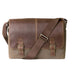 Bryant LTE Slim Double Buckle Canvas & Leather Messenger W RFID Boconi