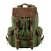 Casual Retro Drawstring Men's Oil Wax Canvas Travel Backpack Social Buzz eSIMs