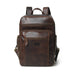 Alpha Brown Buffalo Leather Travel Backpack Classy Leather Bags