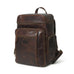 Alpha Brown Buffalo Leather Travel Backpack Classy Leather Bags