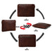 Zento Laptop Sleeve - Dark Brown Classy Leather Bags