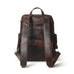 Alpha Brown Buffalo Leather Travel Backpack Classy Leather Bags