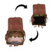 Rictus Hiking Backpack- Walnut Brown Classy Leather Bags