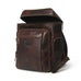 Alpha Brown Buffalo Leather Travel Backpack Classy Leather Bags