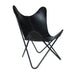 The Jet Black Butterfly Chair Classy Leather Bags