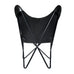 The Jet Black Butterfly Chair Classy Leather Bags