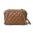Mini Quilted Crossbody Bag, Rich Brown Classy Leather Bags