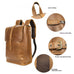 Leather Horse Leather Outdoor Bag Large Capacity Leisure Laptop Travel Backpack Social Buzz eSIMs