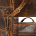 Alpha Caramel Buffalo Leather Travel Backpack Classy Leather Bags