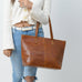 The Kim Tote Bag- Cocoa Brown Classy Leather Bags