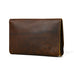 Chic Cocoa Leather Women's Clutch Classy Leather Bags